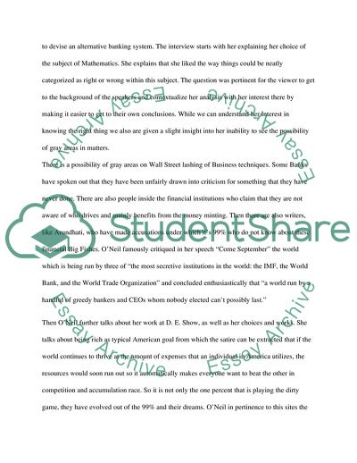 The Right to Occupy: Interview of ONeil