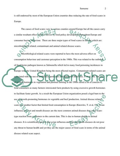 Food safety management