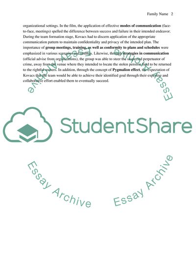 Analysis of The Tower Heist