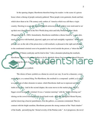 Nathaniel Hawthornes Use of Nature in Scarlet Letter