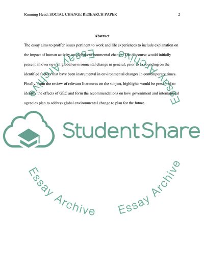The Impact of Human Activities on Global Environmental Changes