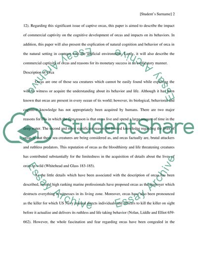 Orcas in Captivity: Cognition and Behavior