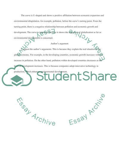 Globalization and the Environment