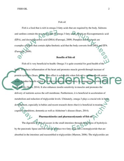 Benefits of Fish Oil