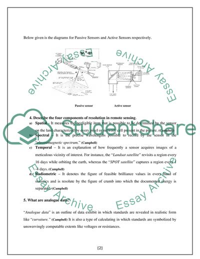 Remote Sensing and Image Analysis