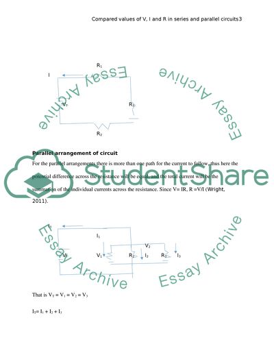 The Comparing Measured and Theoretical Values of V, I, R in Series and Parallel Arrangement