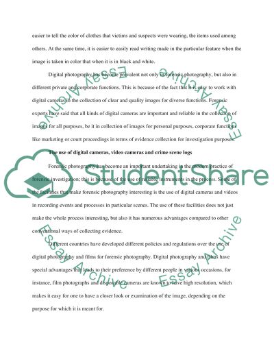 Methods of Conducting Forensic Photography