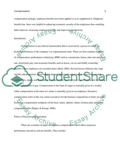 Executive Compensation and Employee Benefits