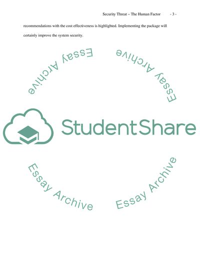 Prevention: Human Factors