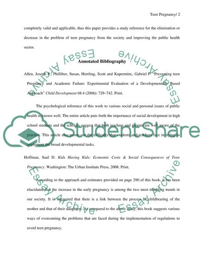 Teen Pregnancy: Explicating the Contemporary Culture