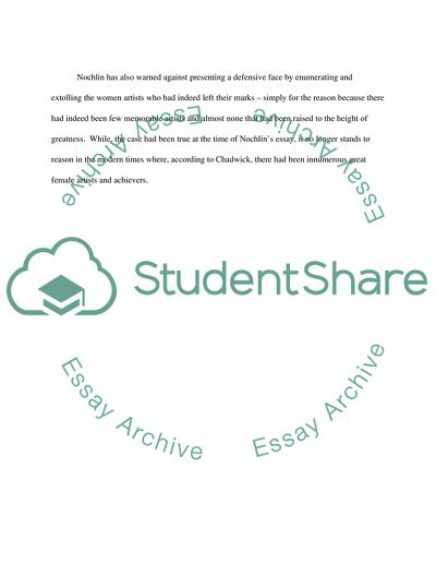 Why Have There Been No Great Women Artists