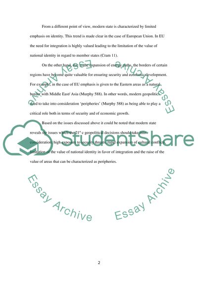 Geopolitics Midterm Exam