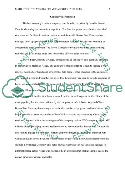 Marketing Strategies of Bervet Beer Company