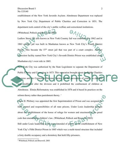 History of Correction in America