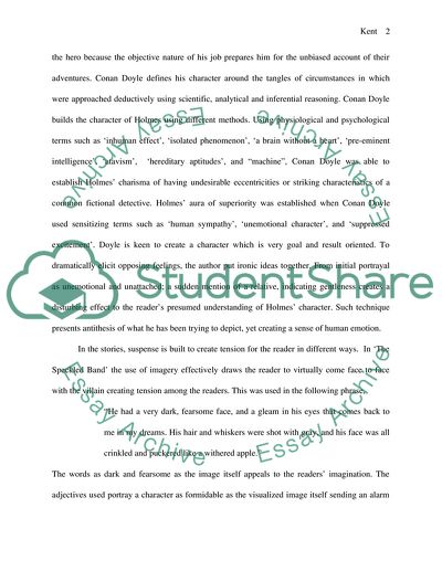 Tension and Atmosphere in Sir Arthur Conan Doyles Selected Short Stories