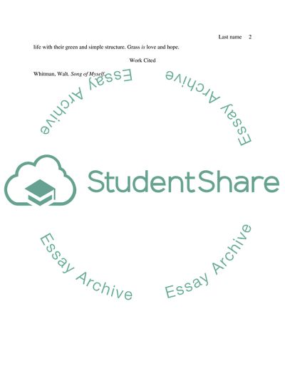 The Grass as a Symbol of Hope and Creation