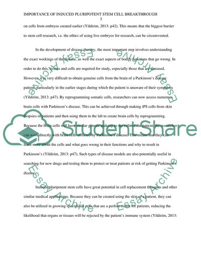 Importance of Induced Pluripotent Stem Cell Breakthrough