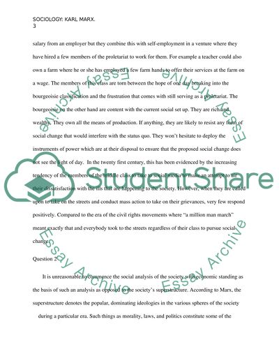 Sociology: Karl Marx