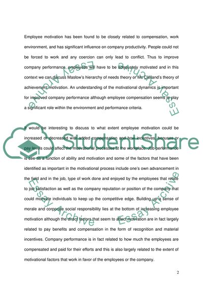 Major Importance of Employee Compensation