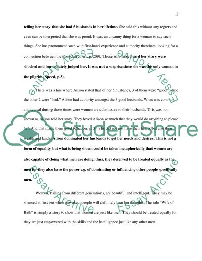 The Wife of Bath By Geoffrey Chaucer Canterbury Tales