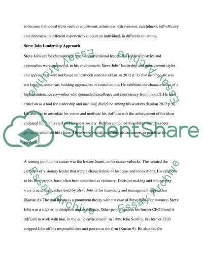 Steve Jobs Leadership Approach