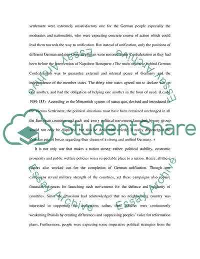 The Unification of Germany