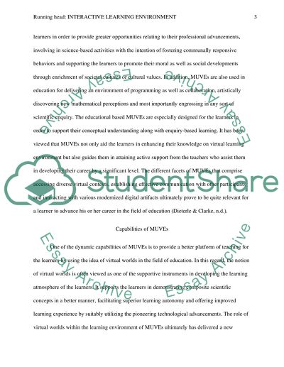 Interactive Learning Environment