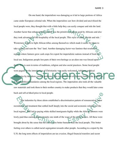 Imperialism Is Positive for Westerners