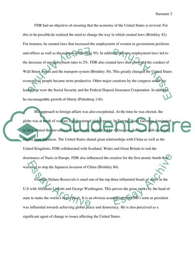 Franklin Delano Roosevelt