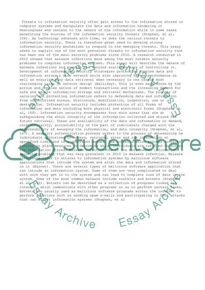 Research Project : Information Security Management