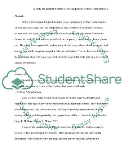 The Main Factors That Promote Wellness in Individuals