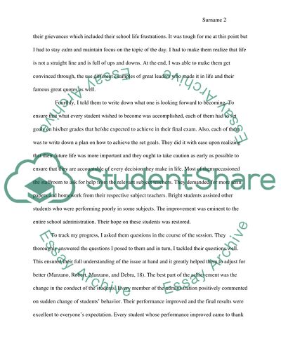My Meaningful Accomplishments in the Classroom
