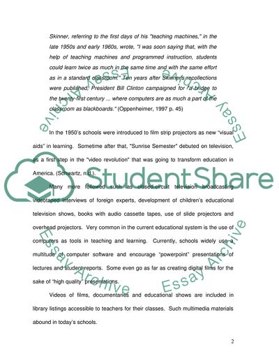 Is Multimedia Too Cool For School