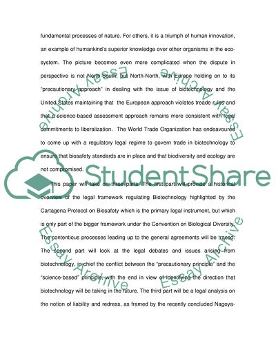 Biotechnology and the Environment: Navigating the Uneasy Tensions of WTO-Mandated Trade and Environmental Protection