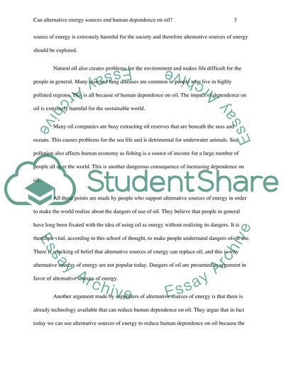 An Alternative Energy Sources