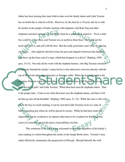 Imperialism as Savior in Toomai of the Elephants and Kiplings Jungle Book