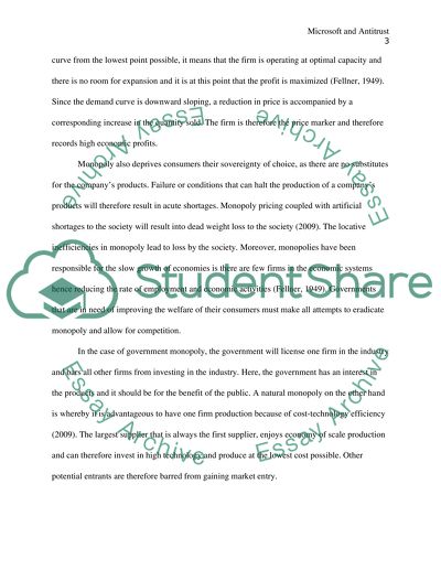 Microsoft and Antitrust