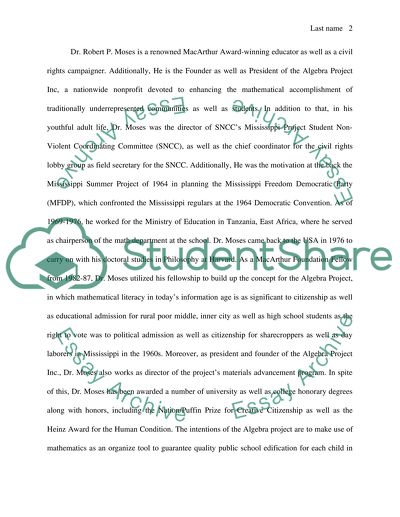 The Algebra Project Performance