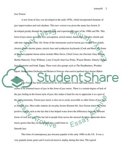 Critique of the Contemporary Jazz Scene