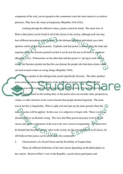 Nature of Justice in the Soul and State