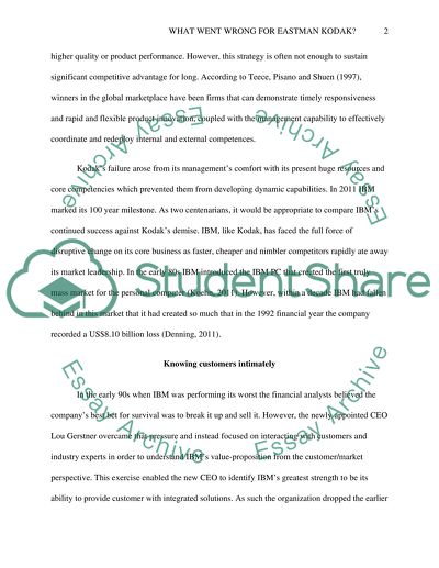 What Went Wrong for eastman Kodak