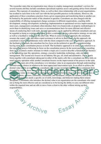 How Investment in Management Consultancy Can Represent Value for an Organization