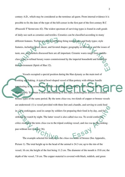 The Chronology of the Han Ceramics