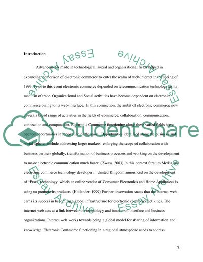 Innovation of Electronic Commerce