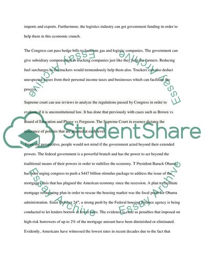 Powers and limitations given to those in our government