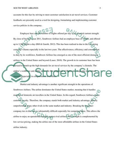 Current State of Affairs inside the Firm Southwest Airlines