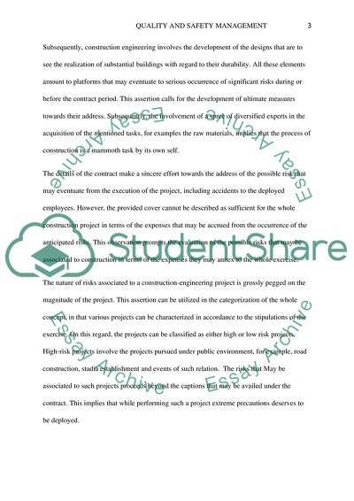 Quality Safety Management