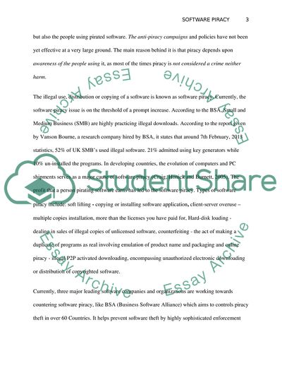 Software Market and Piracy