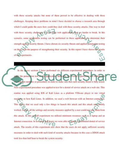 The Major Security Threats