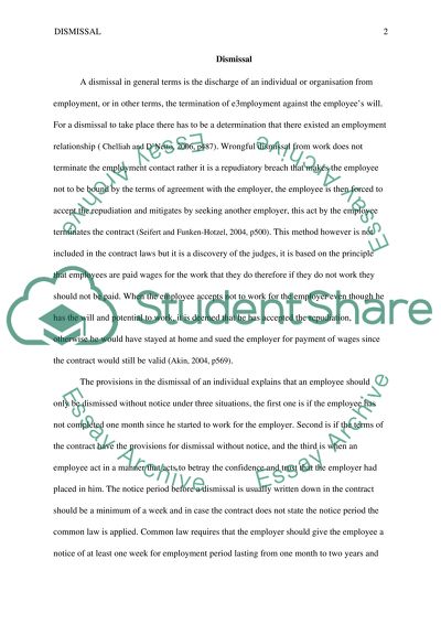 Definition of Dismissal